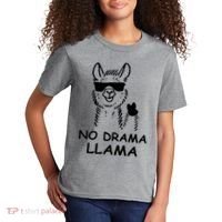 No Drama Llama Kids T-Shirt thumb 2