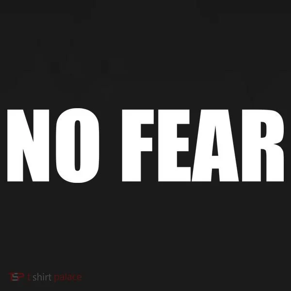 No Fear Word Imprint Long Sleeve Shirt