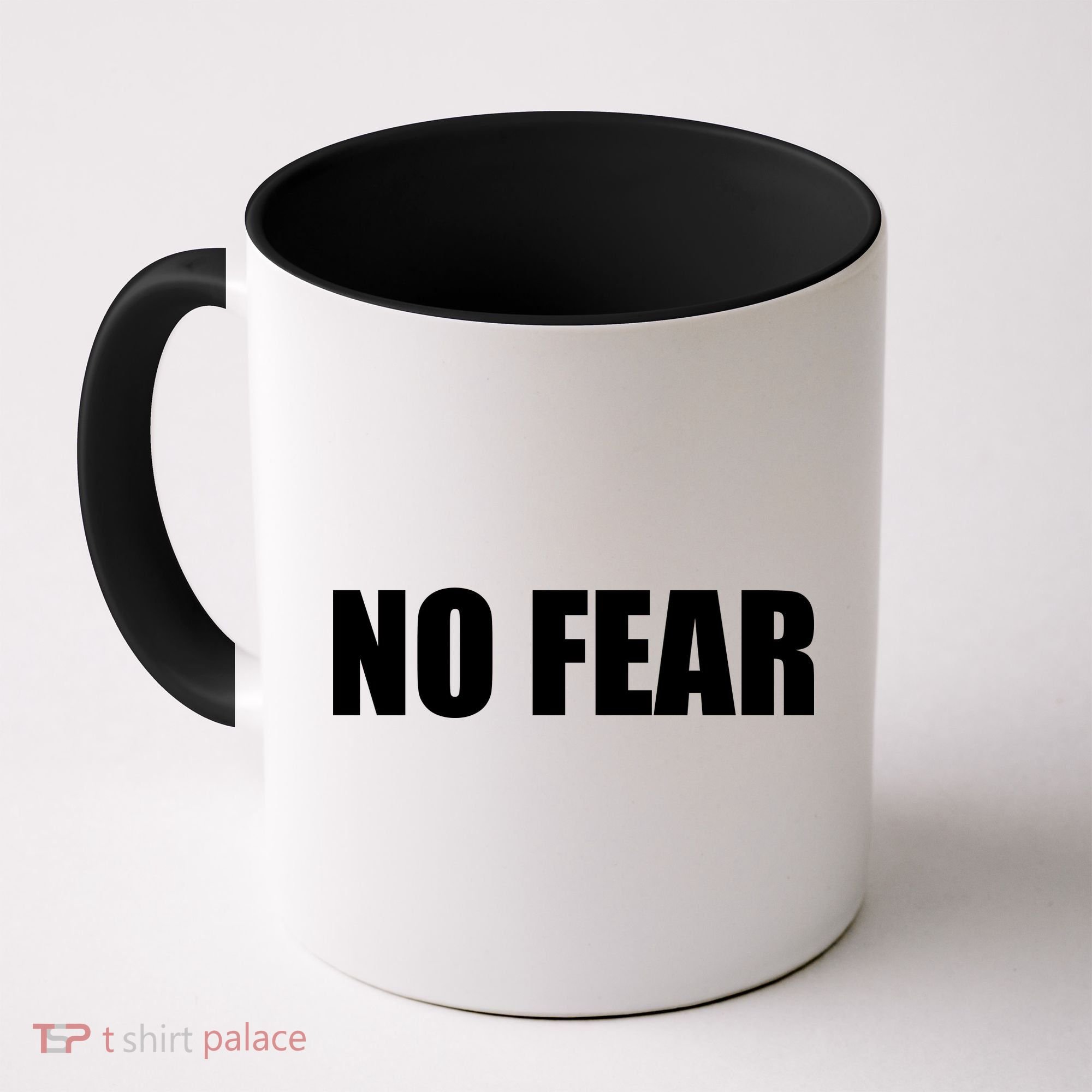 No Fear Word Imprint Coffee Mug