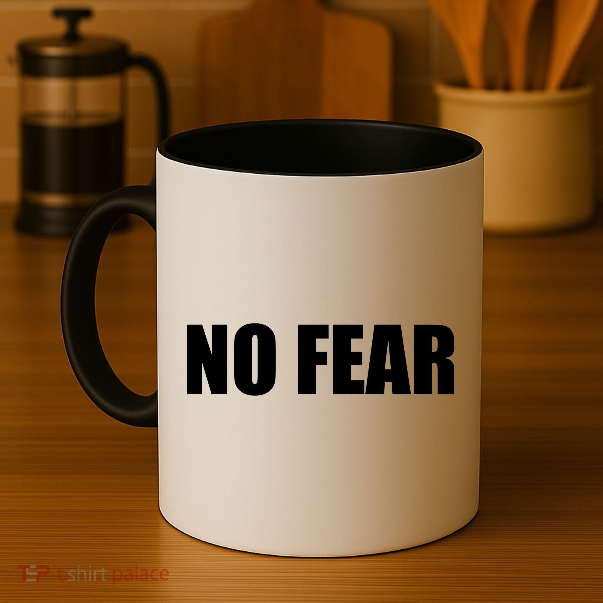No Fear Word Imprint Coffee Mug