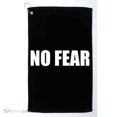 No Fear Word Imprint Golf Towel