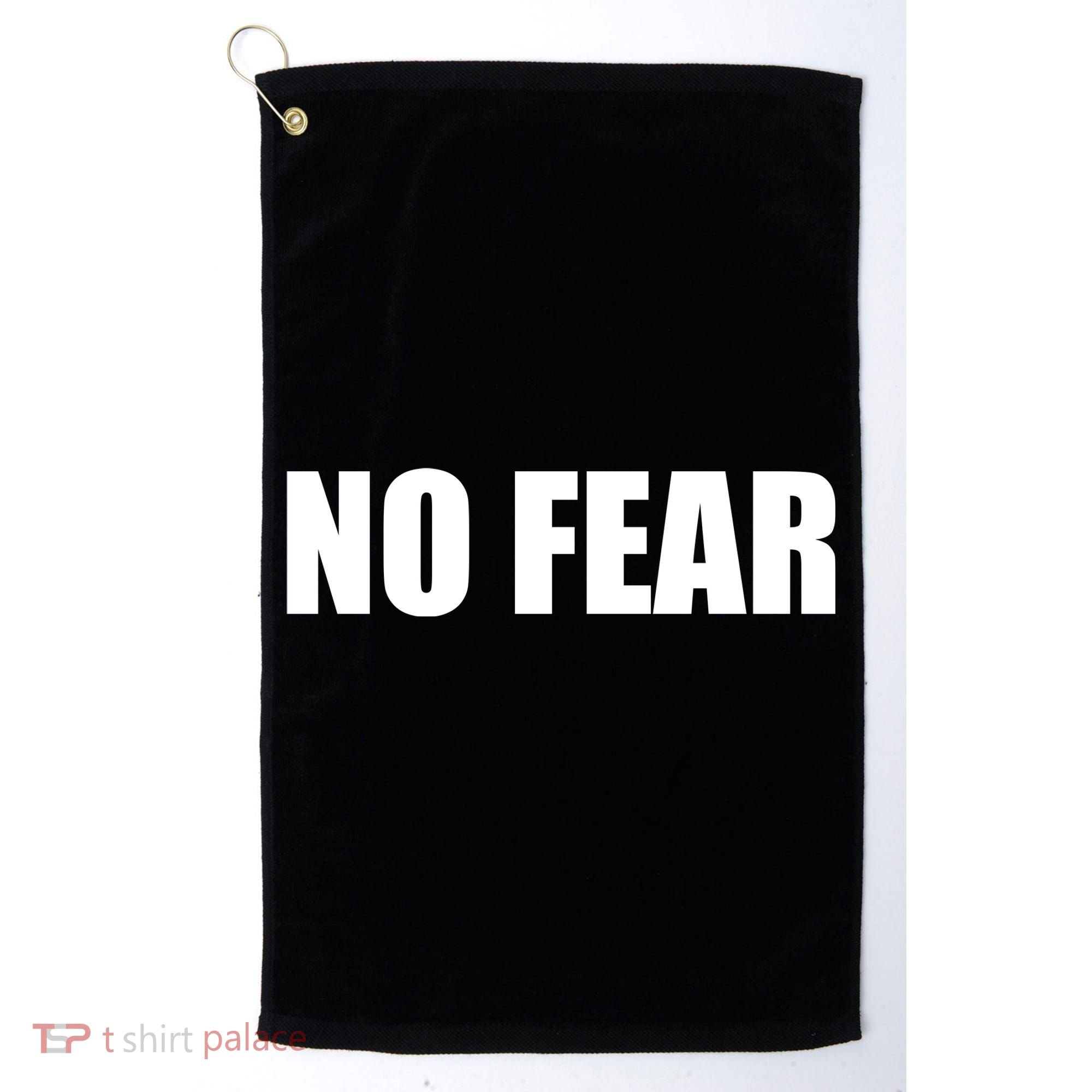 No Fear Word Imprint Golf Towel