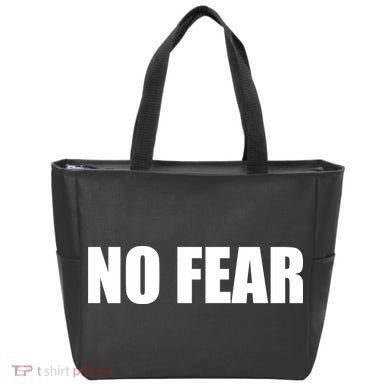 No Fear Word Imprint Tote Bag