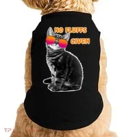 No Fluffs Given Kitten Sunglasses Doggie Tank thumb 0
