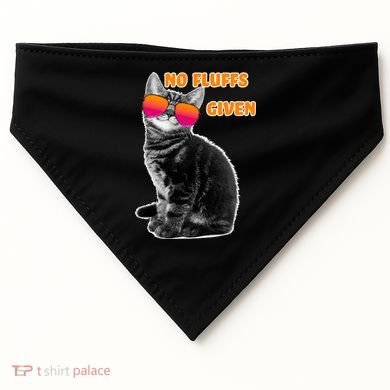 No Fluffs Given Kitten Sunglasses USA-Made Doggie Bandana