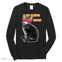 No Fluffs Given Kitten Sunglasses Long Sleeve Shirt thumb 0
