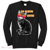 No Fluffs Given Kitten Sunglasses Sweatshirt thumb 0