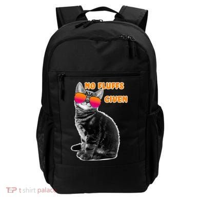 No Fluffs Given Kitten Sunglasses Backpack