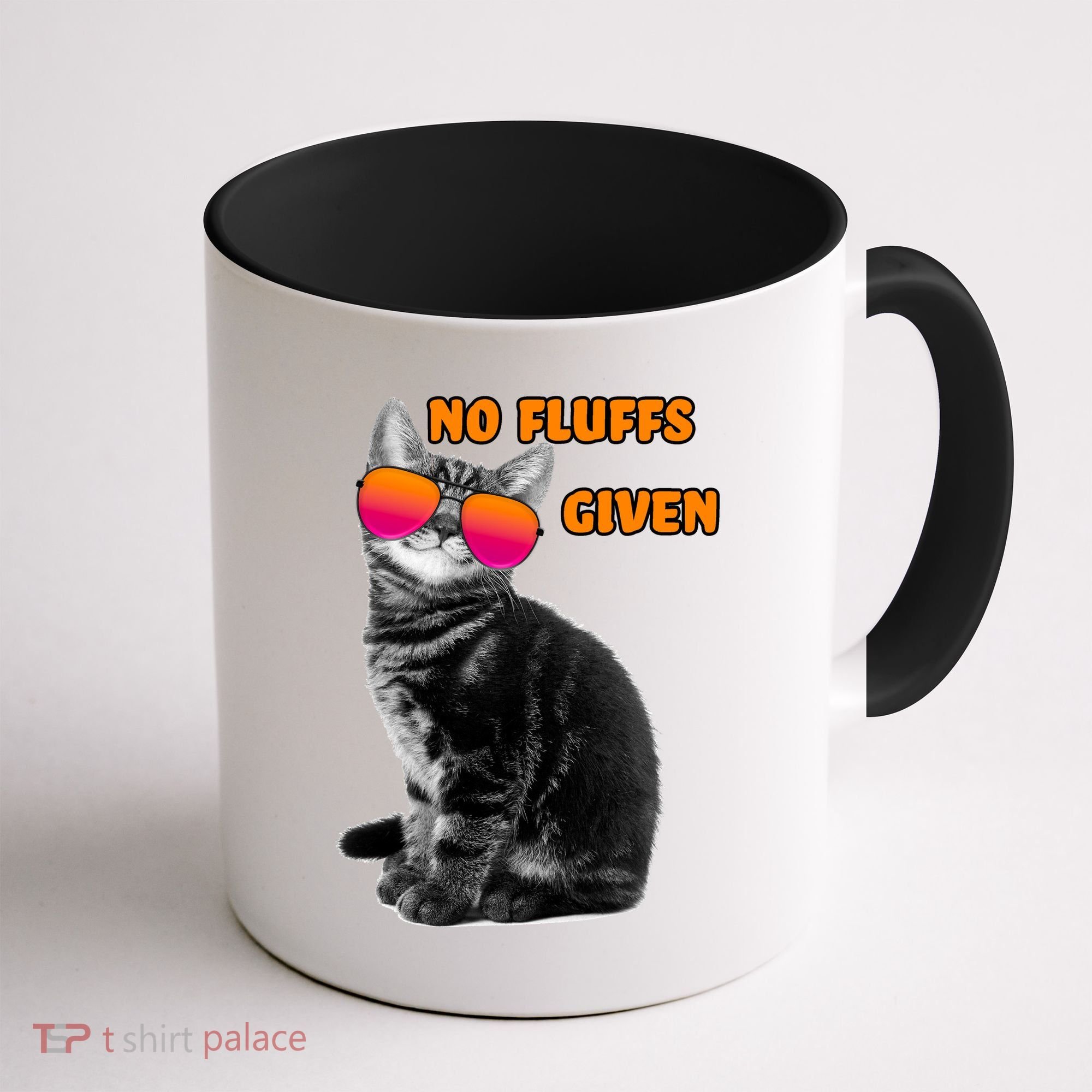 No Fluffs Given Kitten Sunglasses Coffee Mug