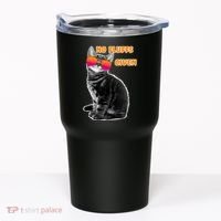 No Fluffs Given Kitten Sunglasses Tumbler thumb 0