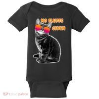 No Fluffs Given Kitten Sunglasses Baby Bodysuit thumb 0