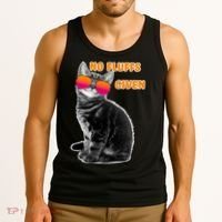 No Fluffs Given Kitten Sunglasses Tank Top thumb 3