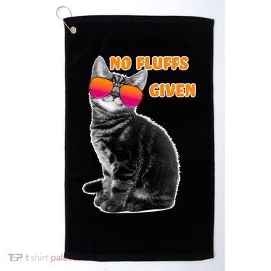 No Fluffs Given Kitten Sunglasses Golf Towel