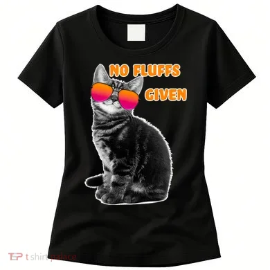 No Fluffs Given Kitten Sunglasses Women's T-Shirt