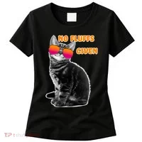 No Fluffs Given Kitten Sunglasses Women's T-Shirt thumb 0