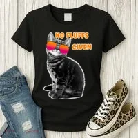 No Fluffs Given Kitten Sunglasses Women's T-Shirt thumb 3