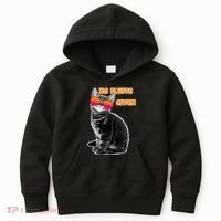 No Fluffs Given Kitten Sunglasses Kids Hoodie thumb 0