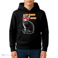 No Fluffs Given Kitten Sunglasses Kids Hoodie thumb 4