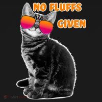 No Fluffs Given Kitten Sunglasses Kids T-Shirt thumb 4