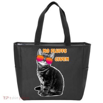No Fluffs Given Kitten Sunglasses Tote Bag
