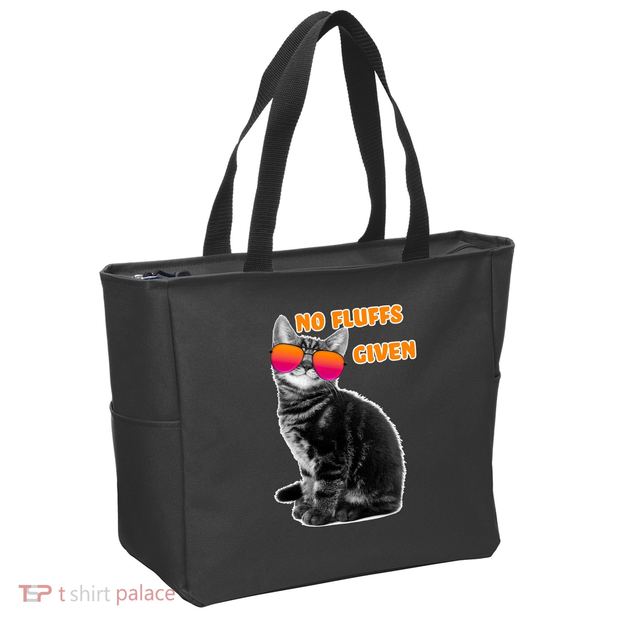 No Fluffs Given Kitten Sunglasses Tote Bag