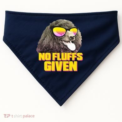 No Fluffs Given Poodle USA-Made Doggie Bandana