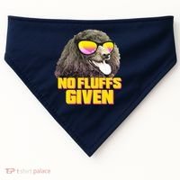 No Fluffs Given Poodle USA-Made Doggie Bandana thumb 0