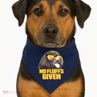 No Fluffs Given Poodle USA-Made Doggie Bandana thumb 1