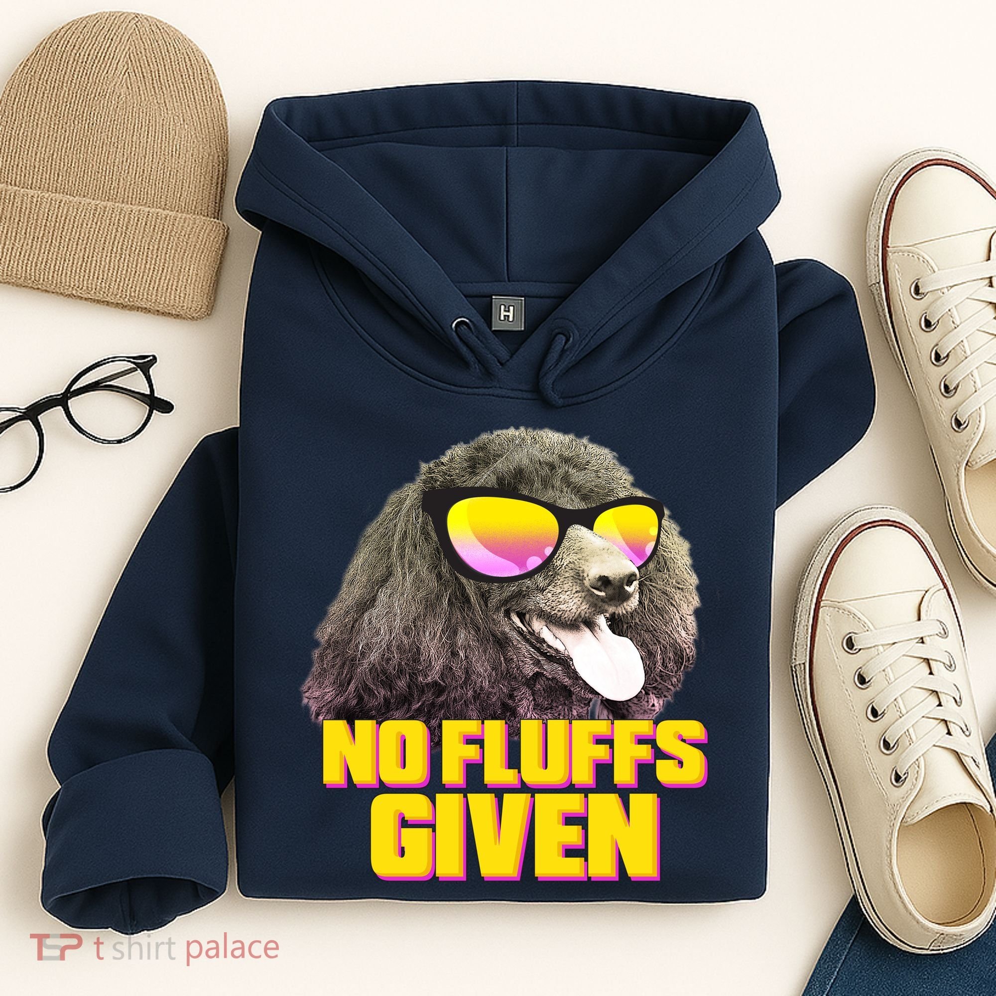 No Fluffs Given Poodle Hoodie