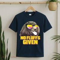 No Fluffs Given Poodle T-Shirt thumb 2