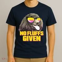No Fluffs Given Poodle T-Shirt thumb 3