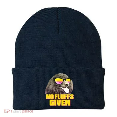 No Fluffs Given Poodle Beanie