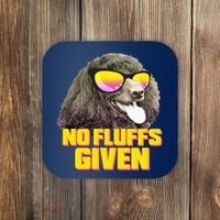 No Fluffs Given Poodle Coaster thumb 0