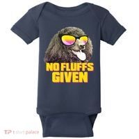 No Fluffs Given Poodle Baby Bodysuit thumb 0