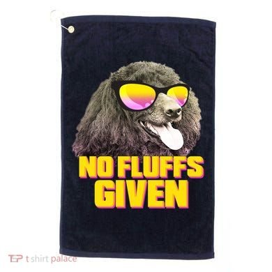 No Fluffs Given Poodle Golf Towel
