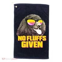 No Fluffs Given Poodle Golf Towel thumb 0