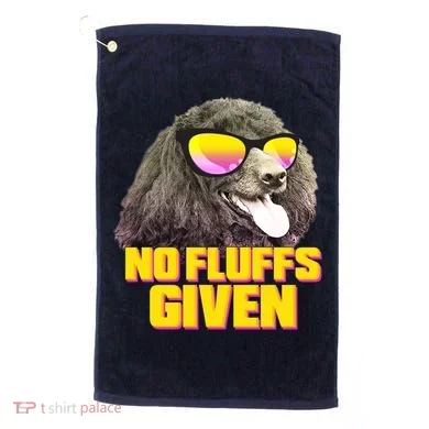 No Fluffs Given Poodle Golf Towel