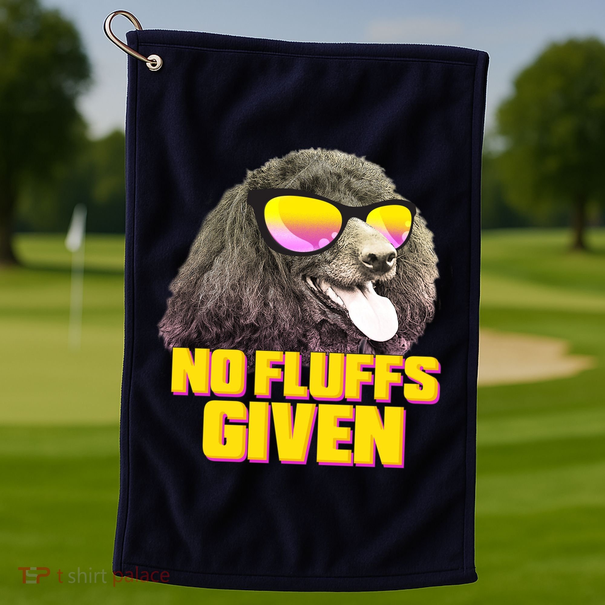 No Fluffs Given Poodle Golf Towel