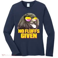 No Fluffs Given Poodle Women's Long Sleeve Shirt thumb 0