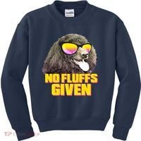 No Fluffs Given Poodle Kids Sweatshirt thumb 0