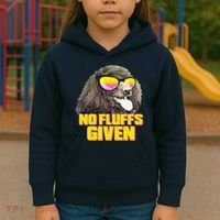 No Fluffs Given Poodle Kids Hoodie thumb 3