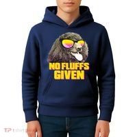 No Fluffs Given Poodle Kids Hoodie thumb 4