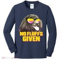 No Fluffs Given Poodle Kids Long Sleeve Shirt thumb 0