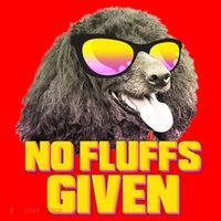 No Fluffs Given Poodle Santa Hat thumb 1