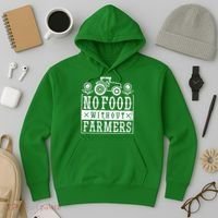 No Food Without Farmers Hoodie thumb 3