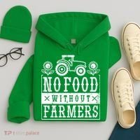No Food Without Farmers Hoodie thumb 4