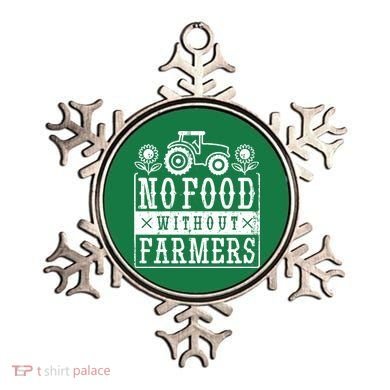No Food Without Farmers Ornament
