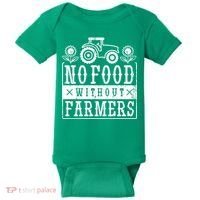 No Food Without Farmers Baby Bodysuit thumb 0
