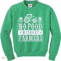 No Food Without Farmers Kids Sweatshirt thumb 0