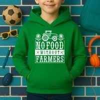 No Food Without Farmers Kids Hoodie thumb 2
